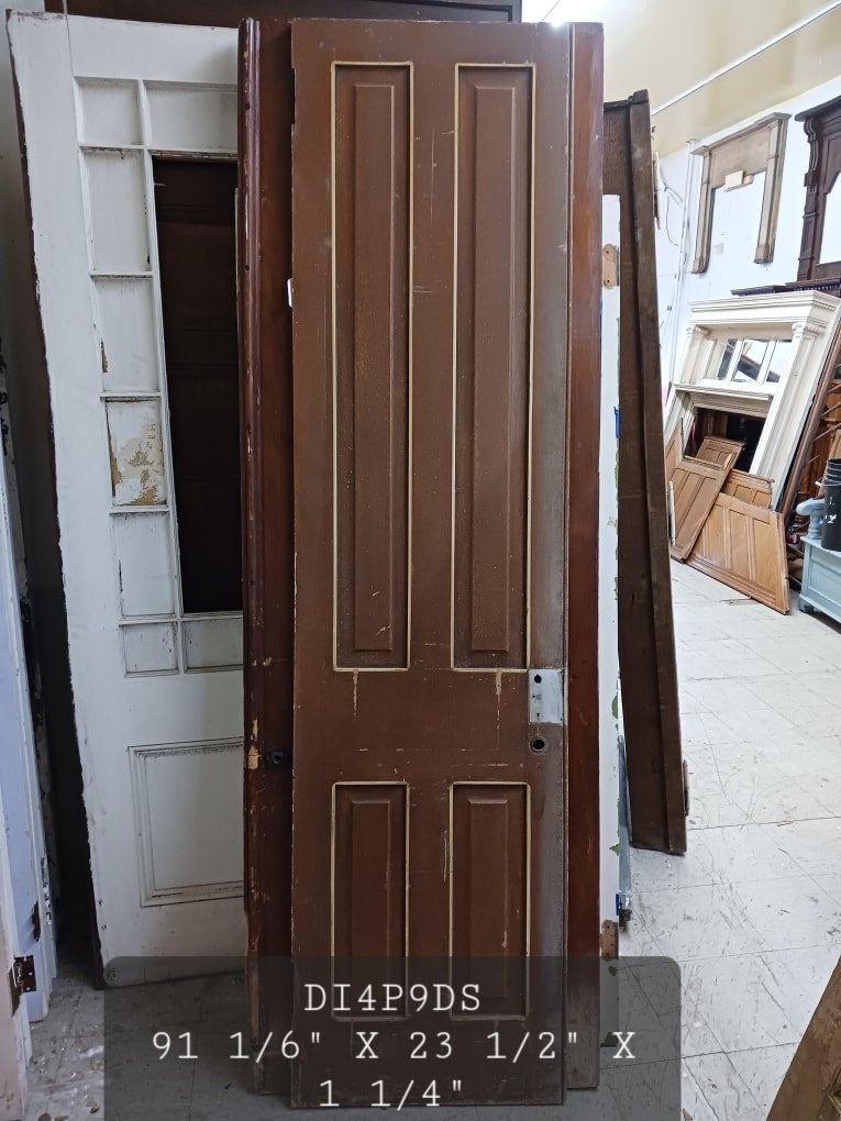 4 Panel 23.5'' Interior Door - DI4p9ds | Hudson Valley House Parts