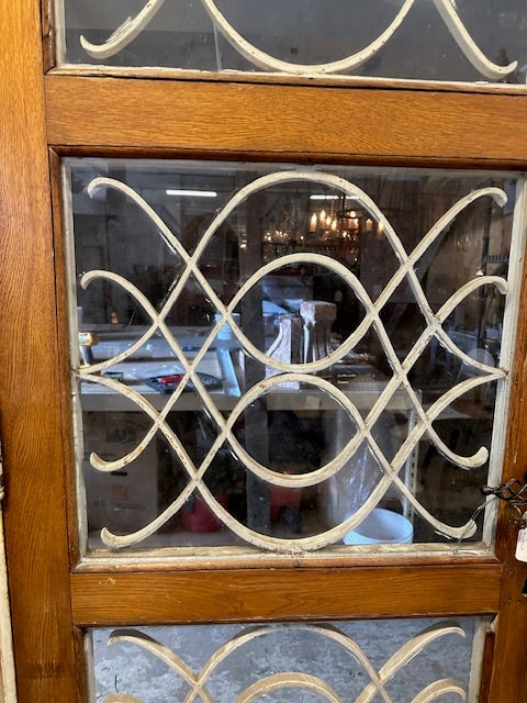 French Oak Doors in Jamb with Iron and Glass | Hudson Valley House