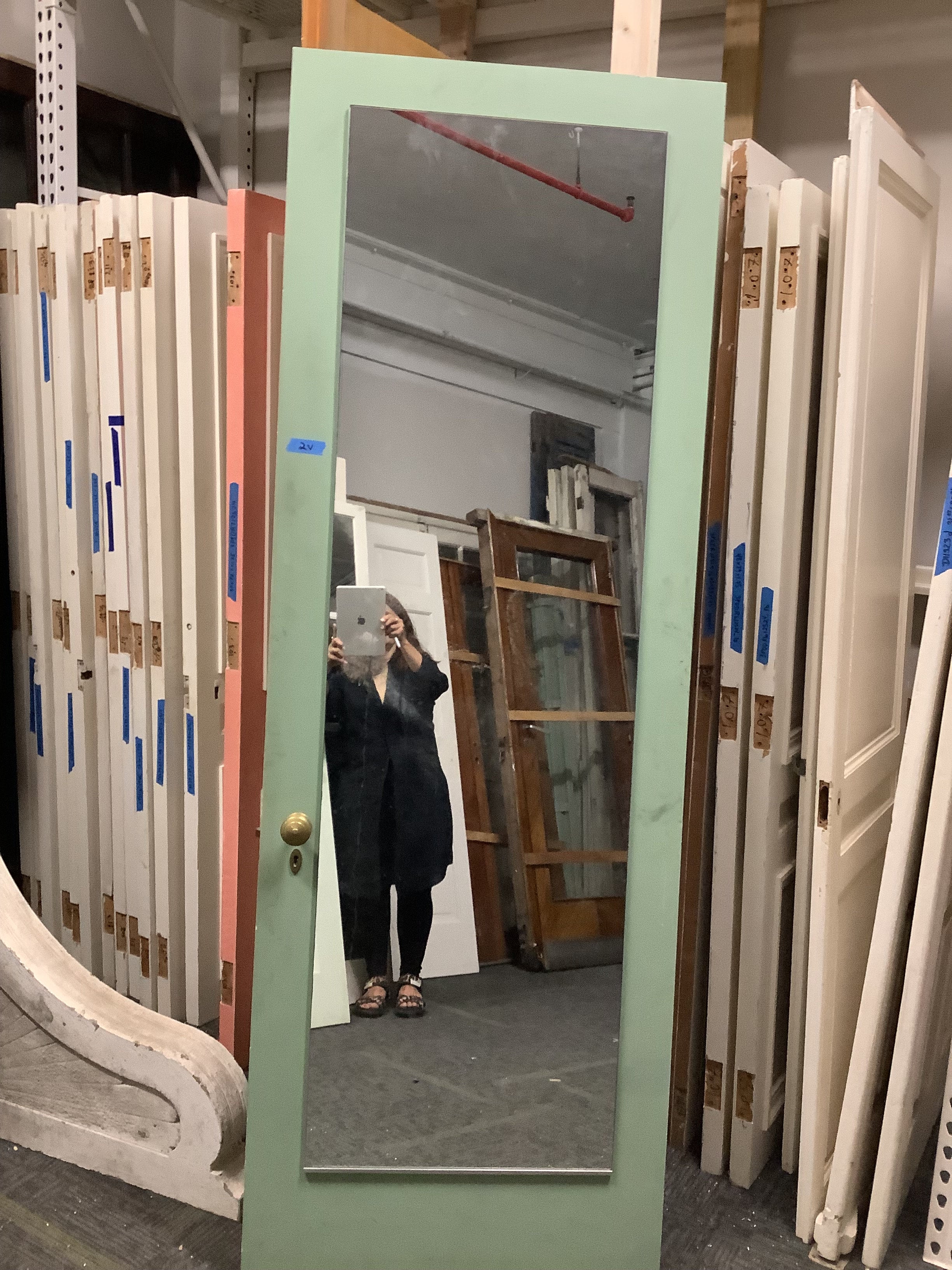 6 Panel Door with Applied Mirror - d53024f | Hudson Valley House Parts
