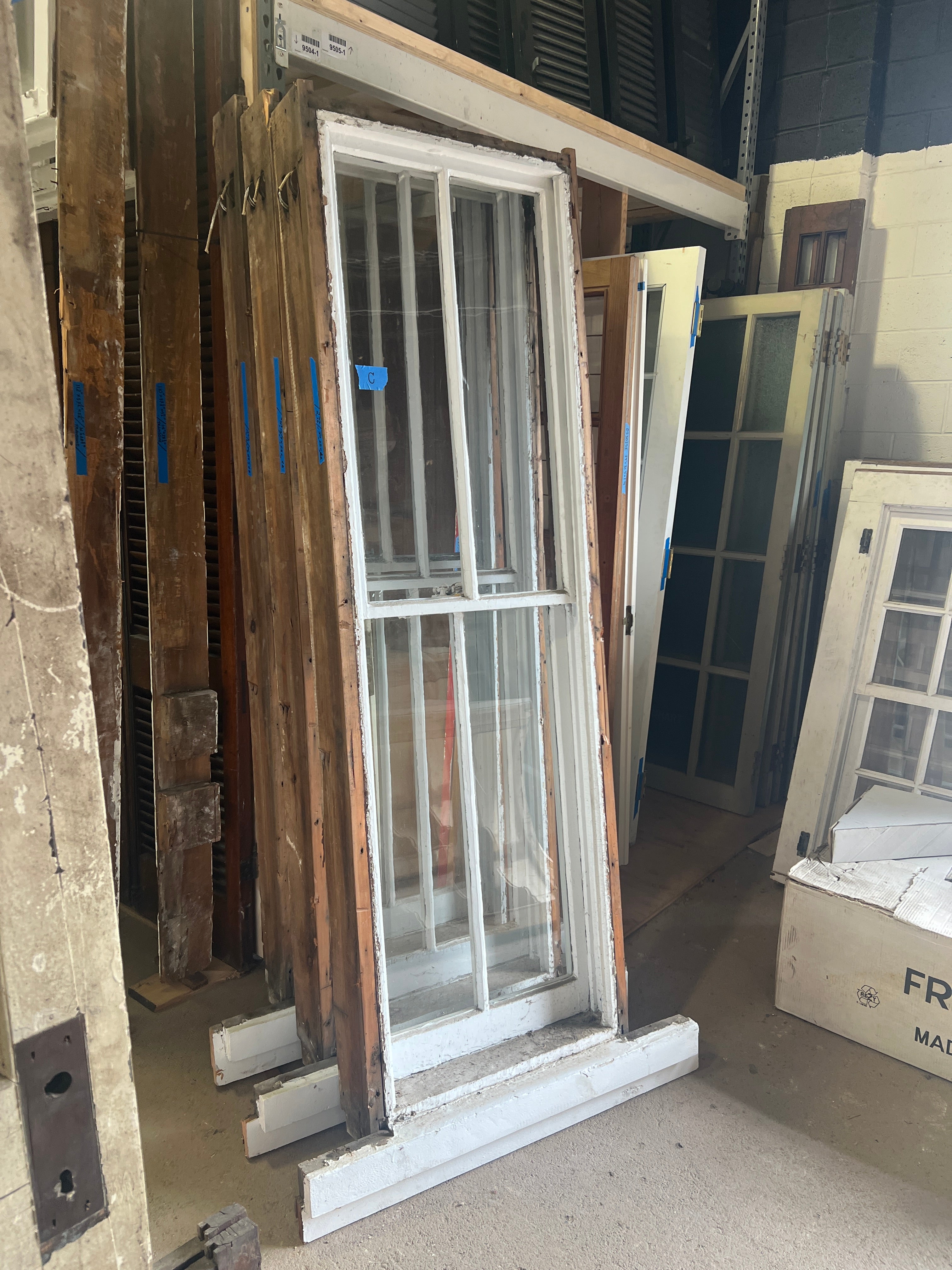 Group of 2 over 2 Tall Victorian Windows | Hudson Valley House Parts