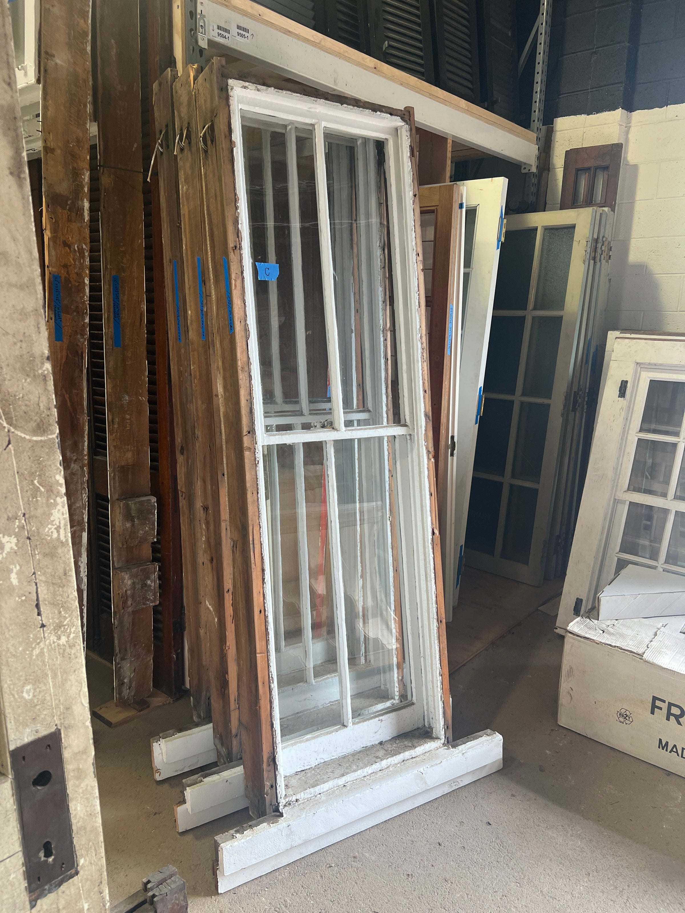 Group of 2 over 2 Tall Victorian Windows | Hudson Valley House Parts