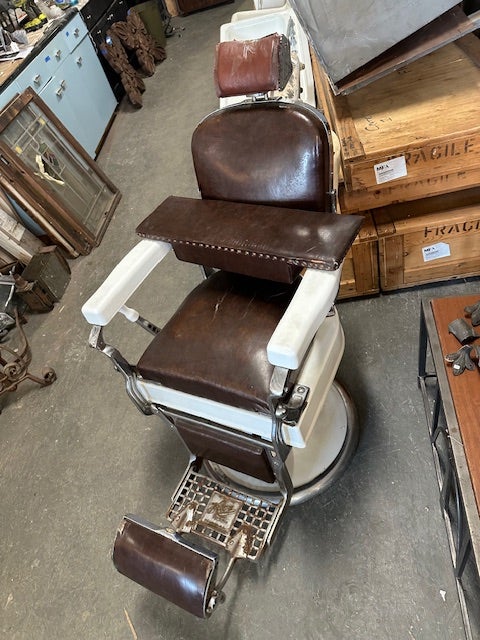 Vintage Koken Barber Chair Hudson Valley House Parts