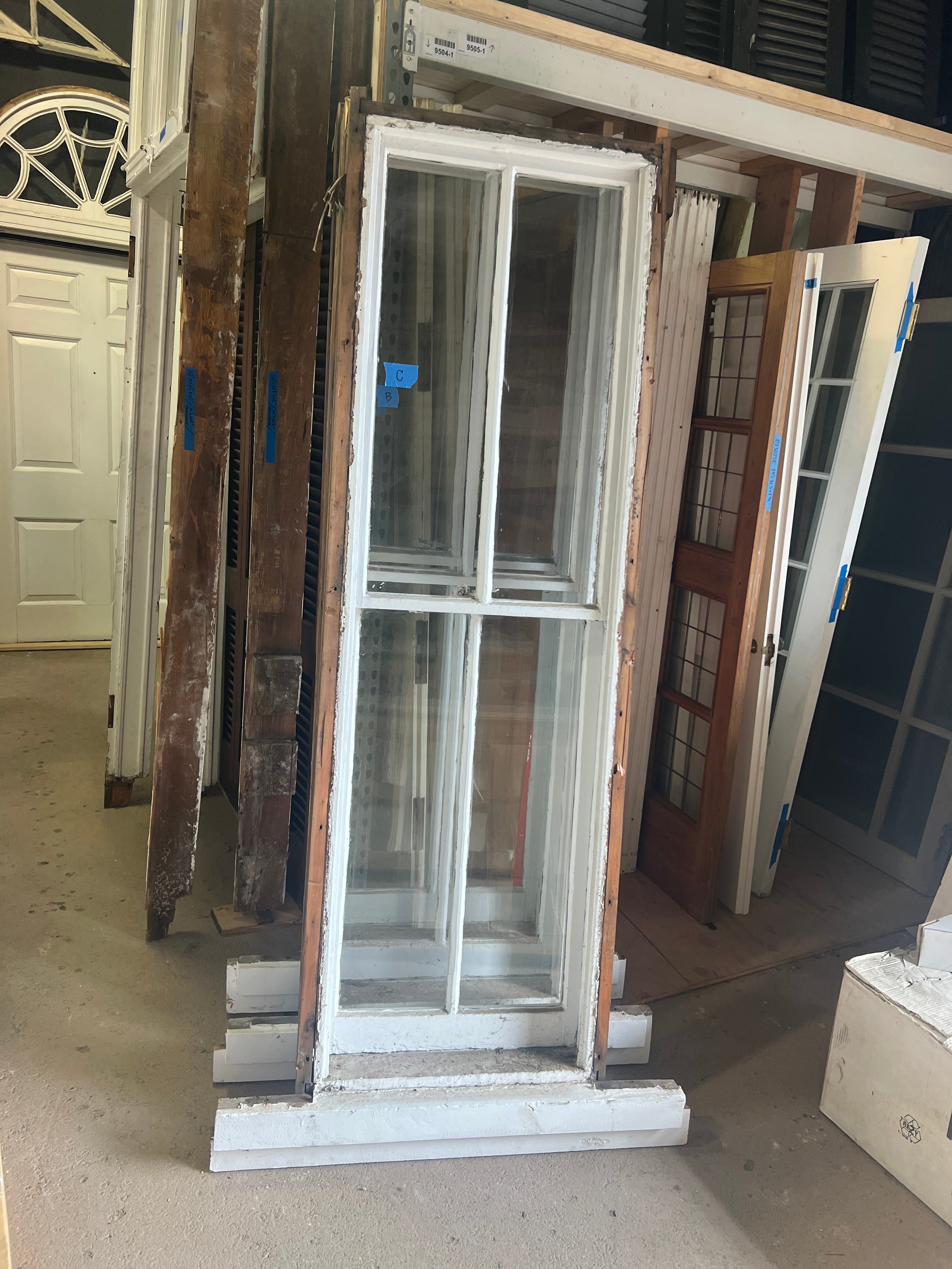 Group of 2 over 2 Tall Victorian Windows | Hudson Valley House Parts