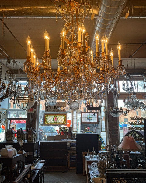 60’s~70’s アイアン　ペンダントライト　カレイドスコープ・US Lighting - Architectural Salvage - Hudson Valley House Parts