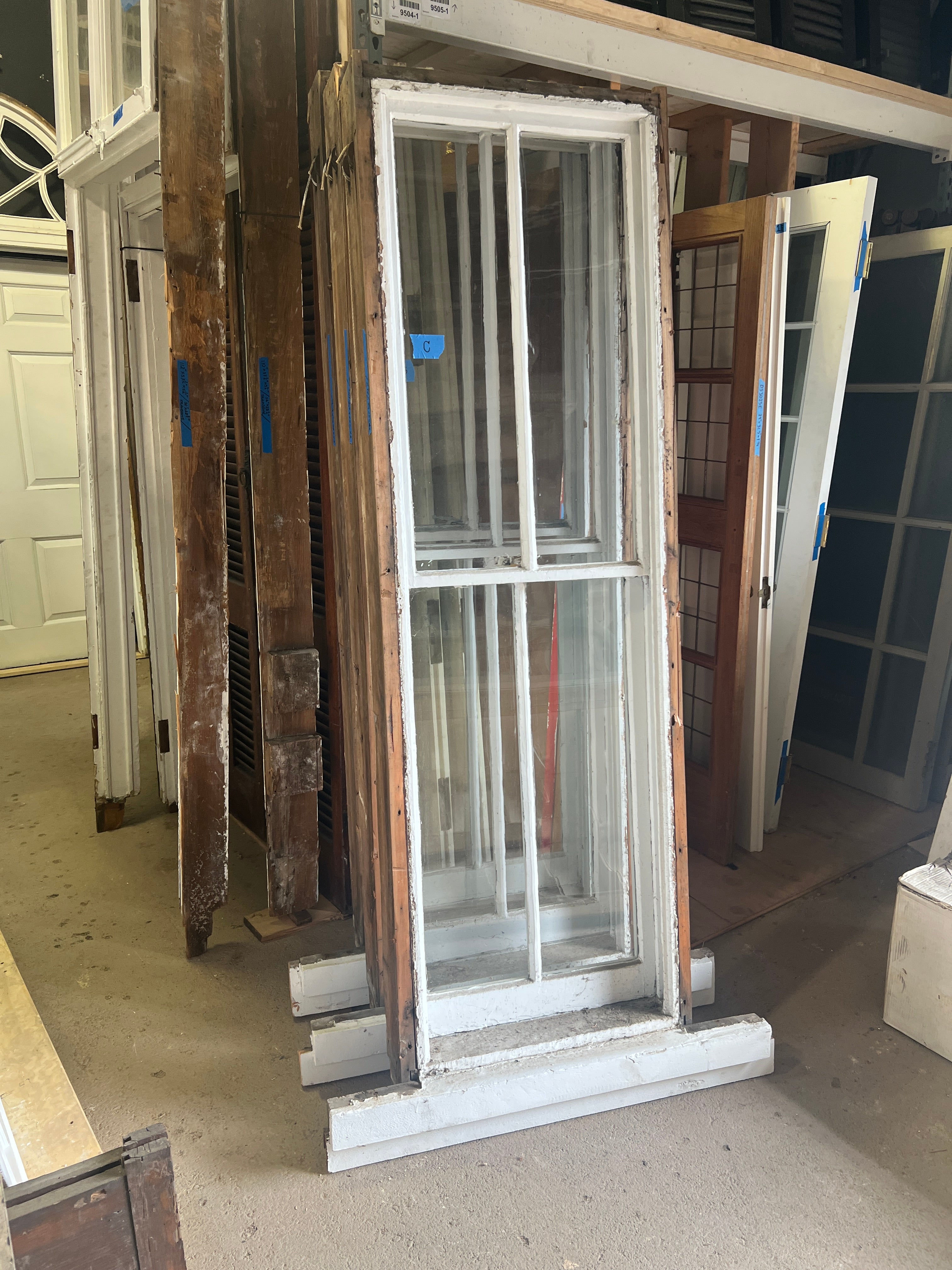 Group of 2 over 2 Tall Victorian Windows | Hudson Valley House Parts