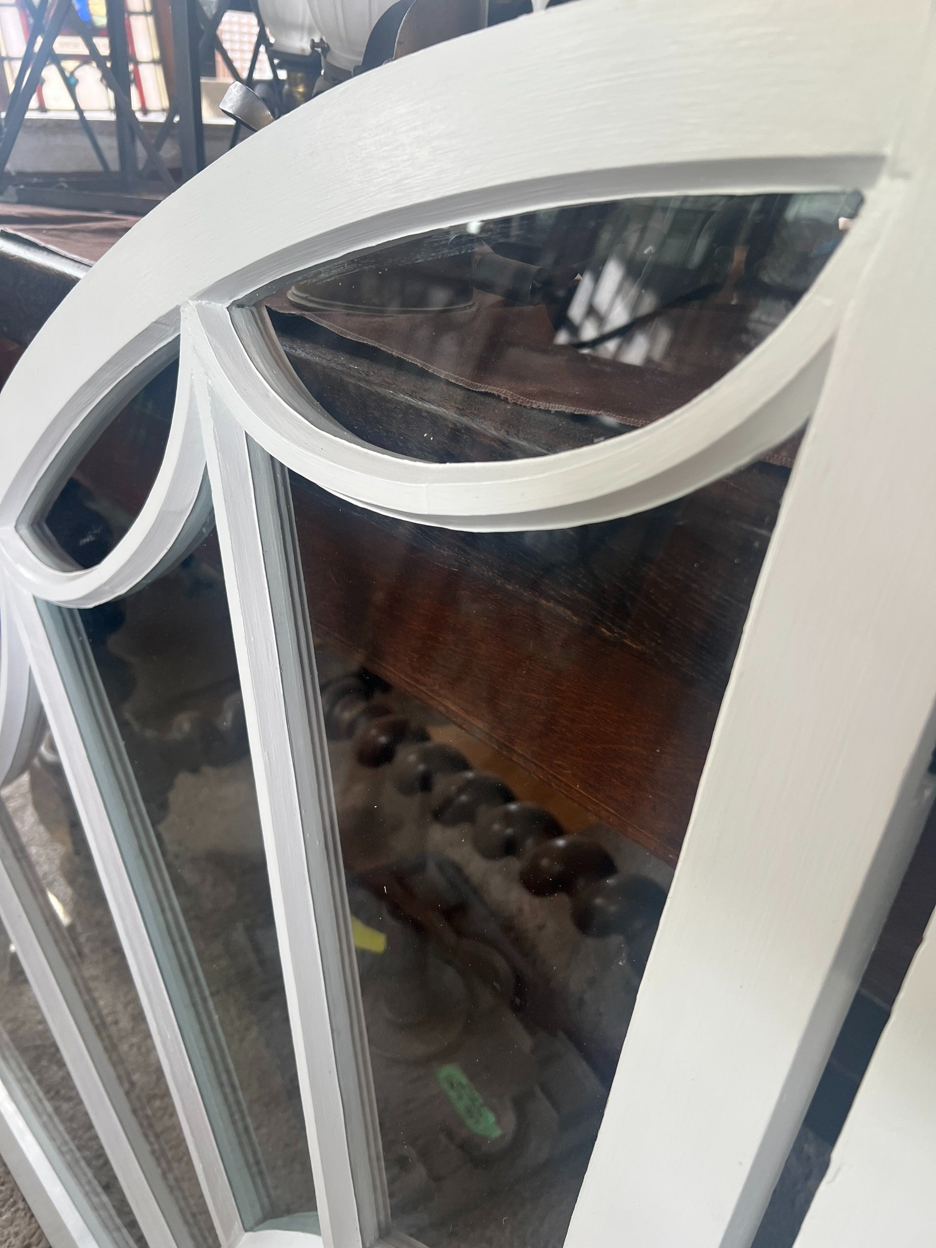 Fully Restored, Quarter Round Windows - Pair | Hudson Valley House