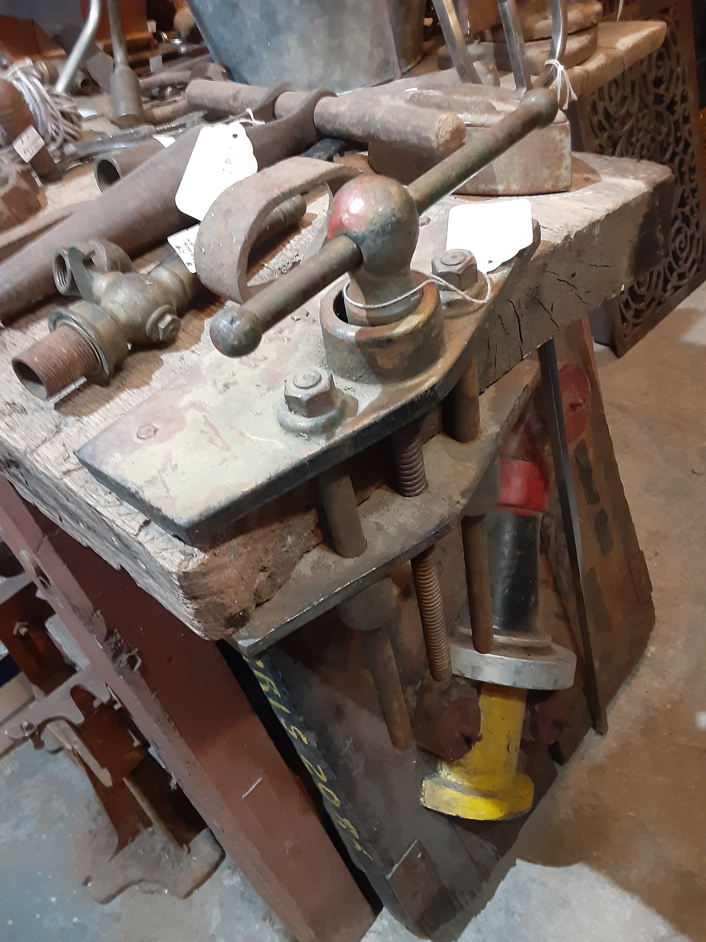 Vintage Wood Working Vise - Antique Tools - Architectural Salvage