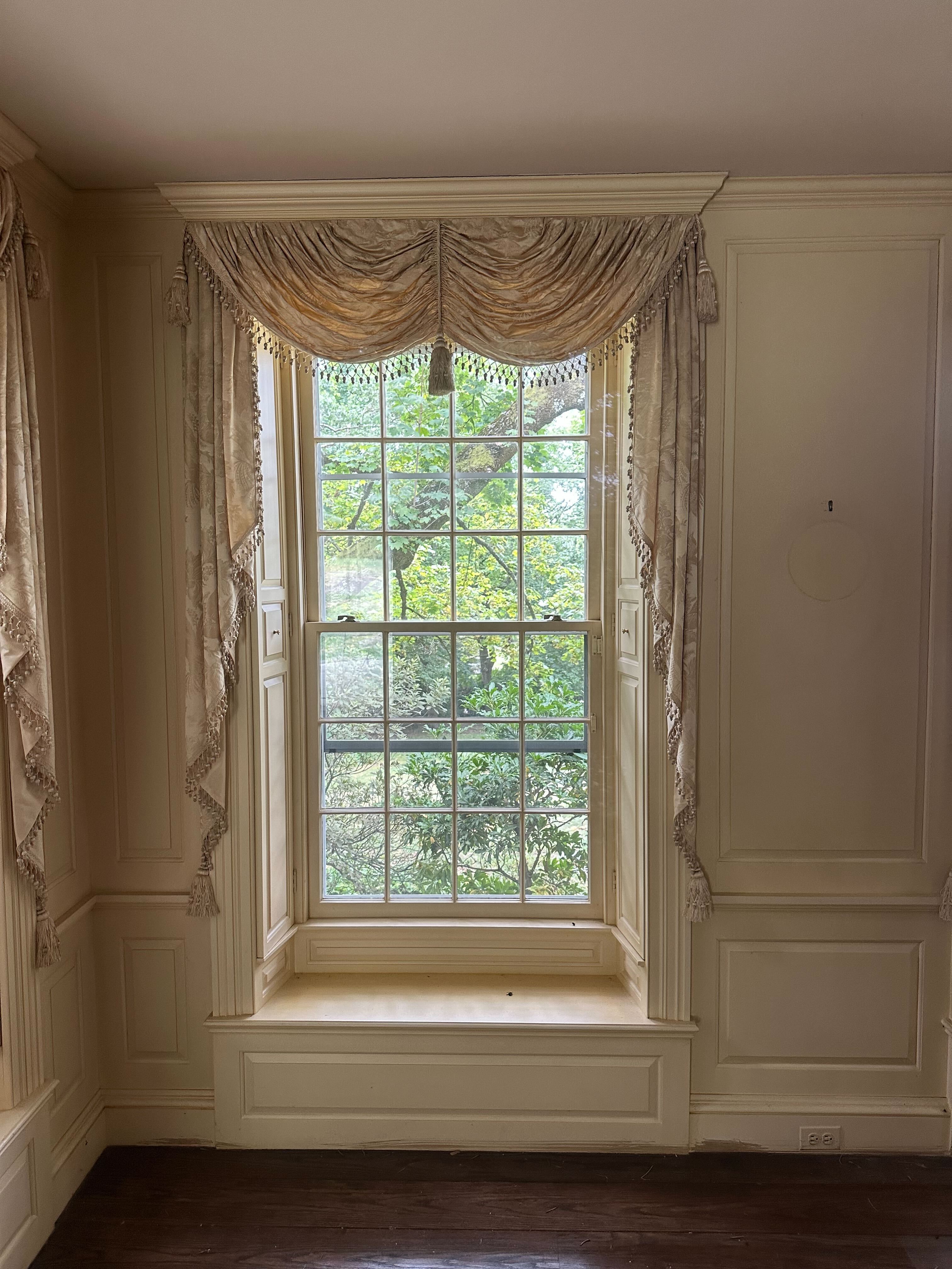 Paneled Alcove with 4 Windows, Interior Shutters, Benches and Trim ...