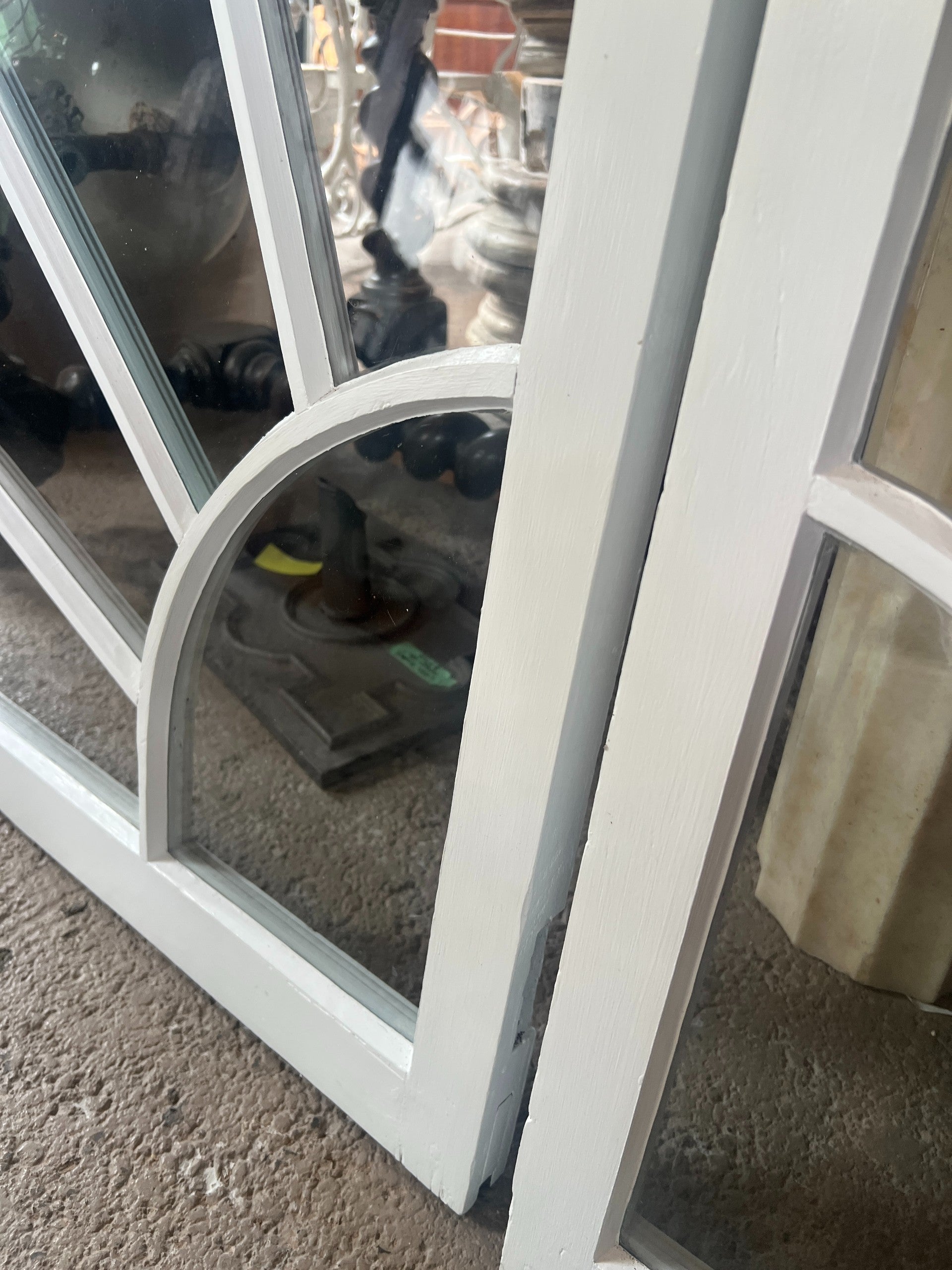Fully Restored, Quarter Round Windows - Pair | Hudson Valley House