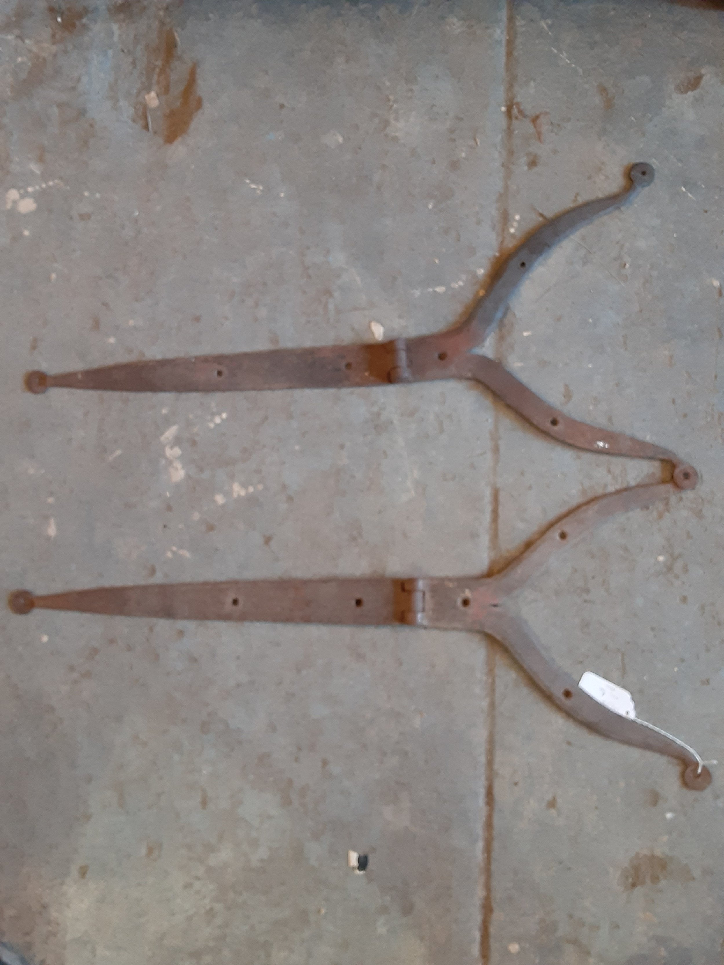 Early American Wrought Iron Hinges Antique Hardware Architectural