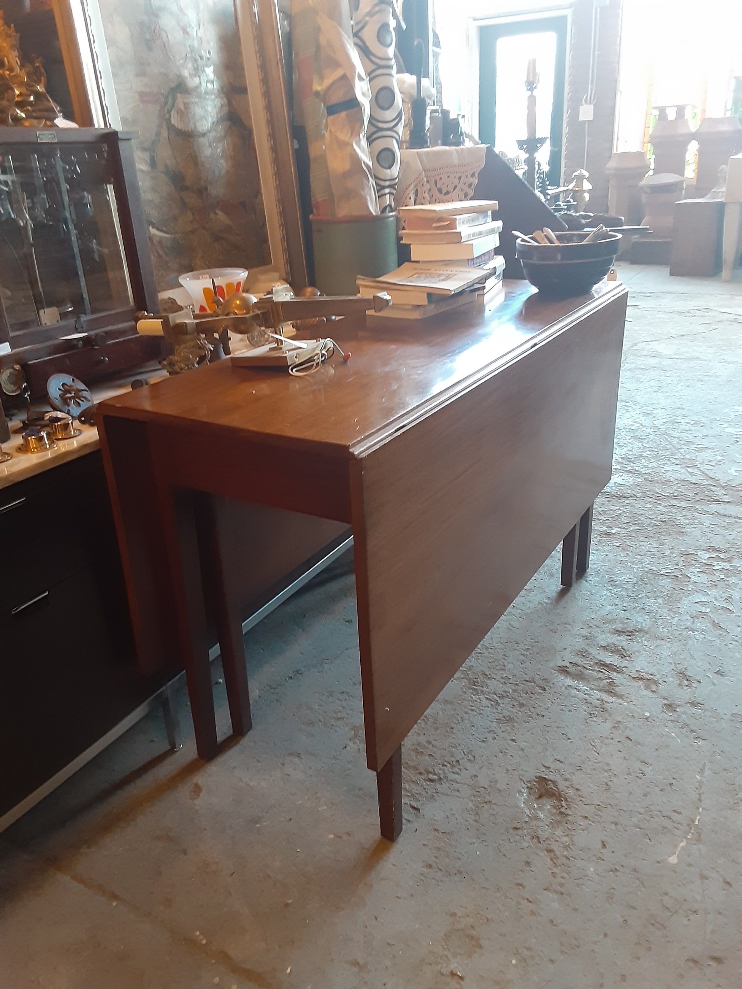 Mahogany Drop Leaf Side Table Antiques Hudson Valley House Parts