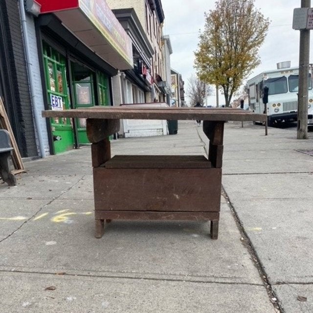 Primitive Heavy Timber Hutch Table Antiques Hudson Valley House